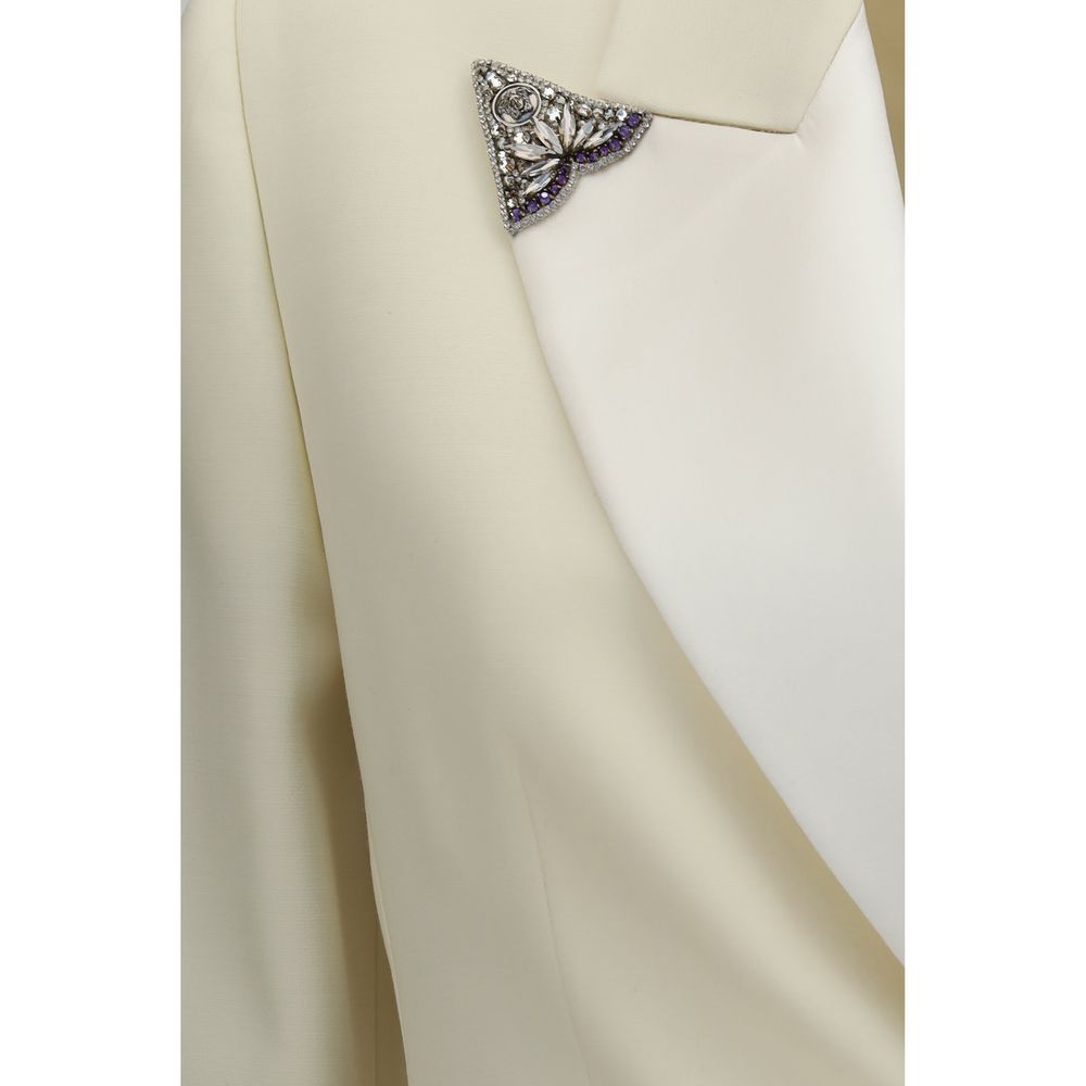 Versace Beige Wool Blazer