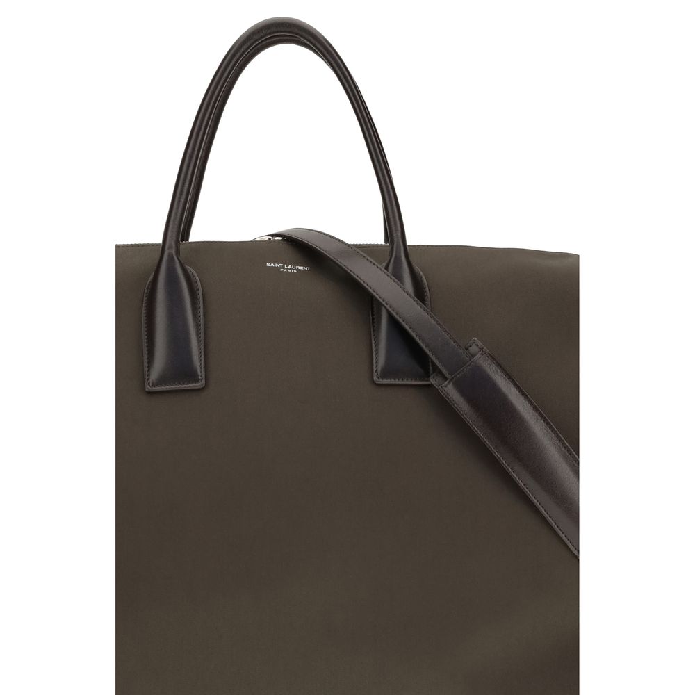 Saint Laurent Brown Calf Leather Luggage And Travel