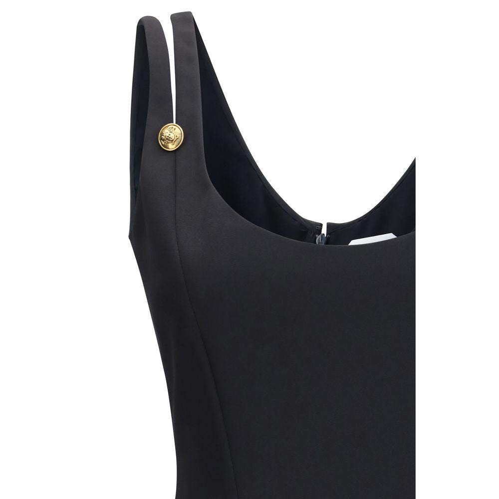 Versace Black Wool Casual Dress
