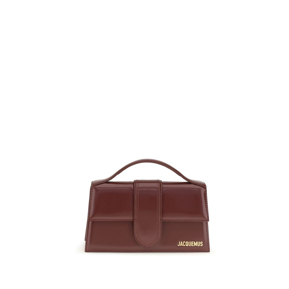 Jacquemus Bordeaux Calf Leather Handbag