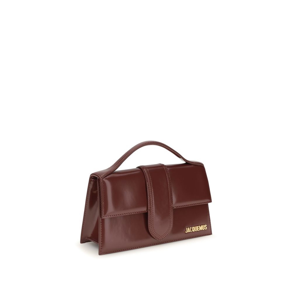 Jacquemus Bordeaux Calf Leather Handbag