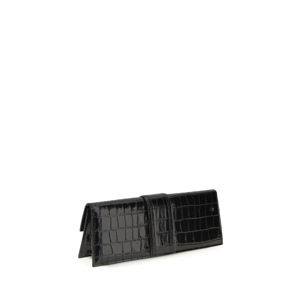 Jacquemus Black Calf Leather Clutch Bag
