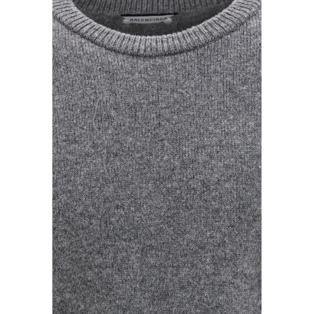 Balenciaga Gray Wool Sweatshirt