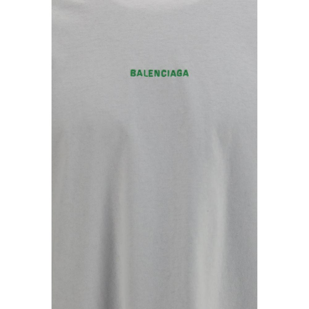 Balenciaga White Cotton Long Sleeve T-Shirt