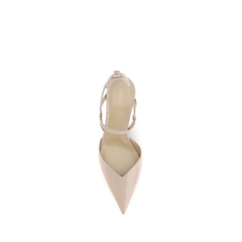 Fendi Beige Calf Leather Pumps