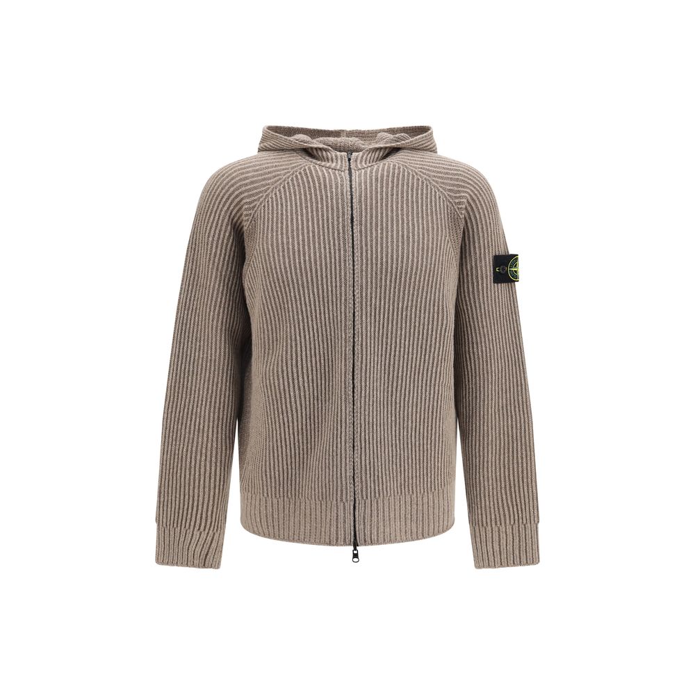 Stone Island Beige Cashmere Hoodie