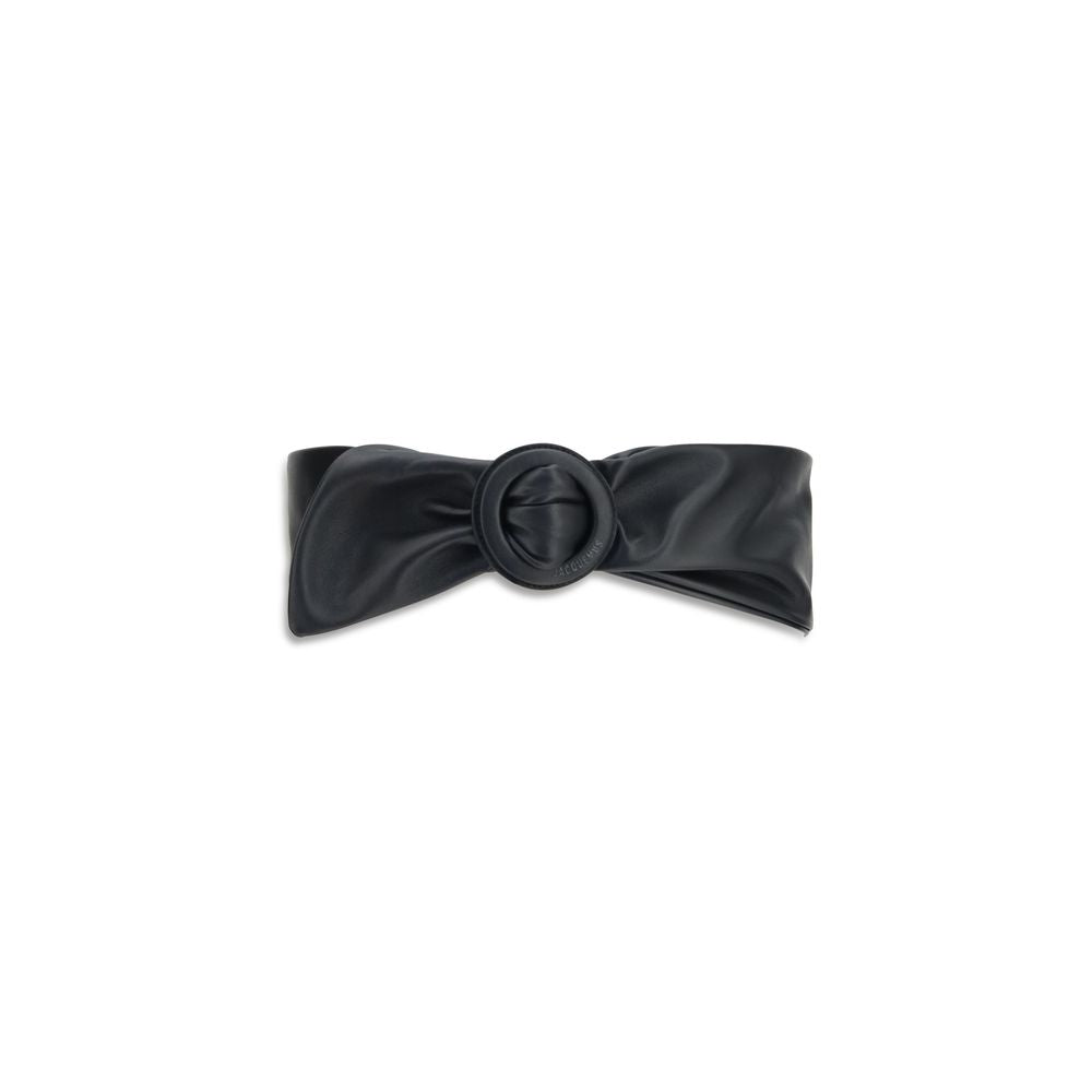 Jacquemus Black Calf Leather High-Waist Belt