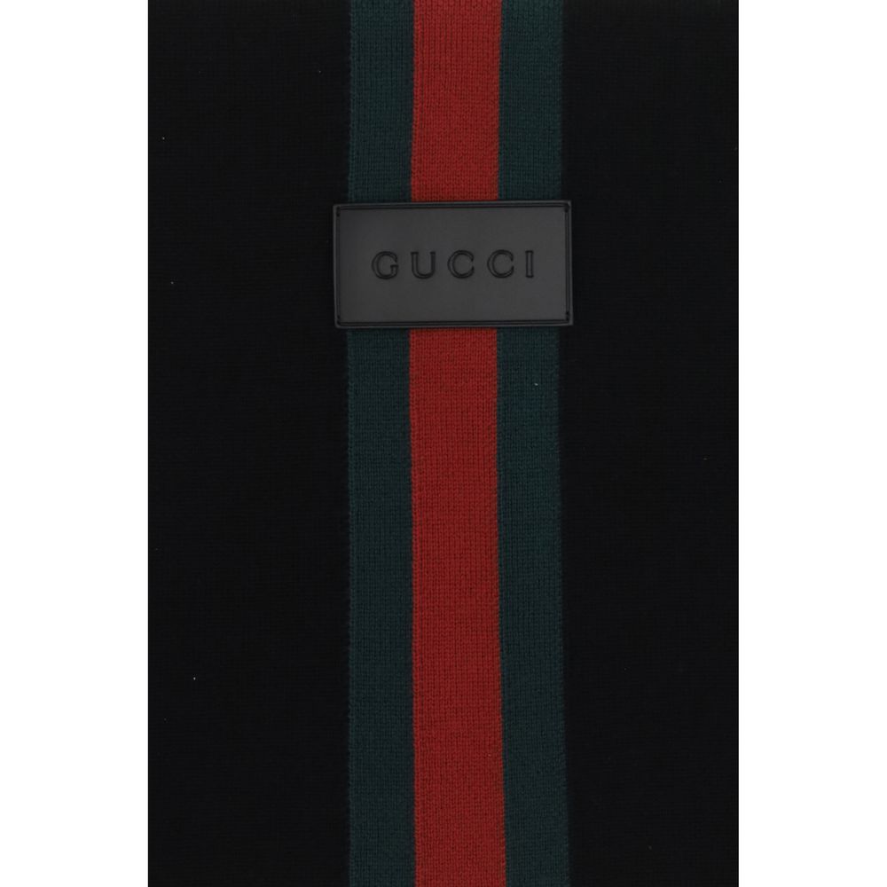 Gucci Black Wool Scarf