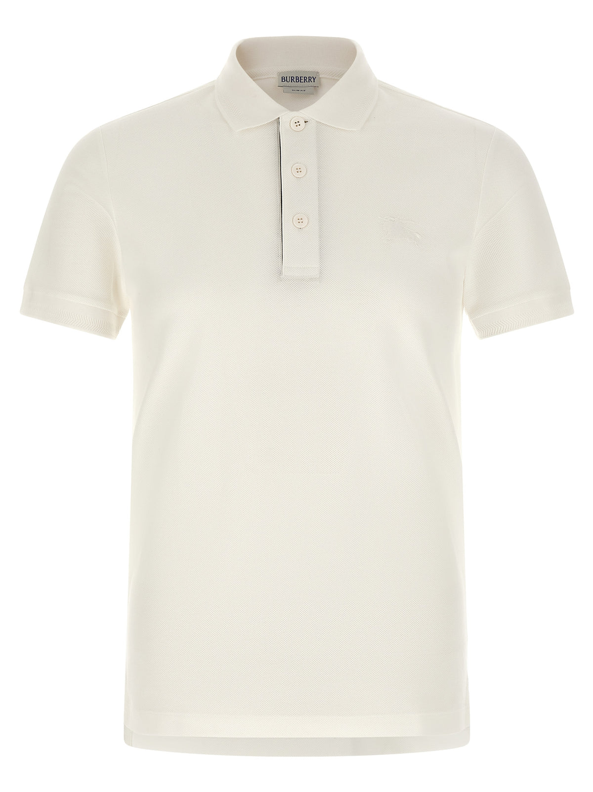 Burberry Poloshirt aus weißer Baumwolle