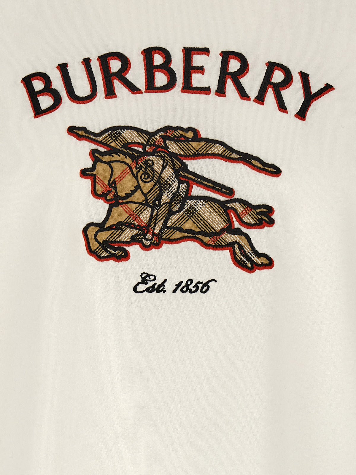 T-shirt en coton blanc Burberry