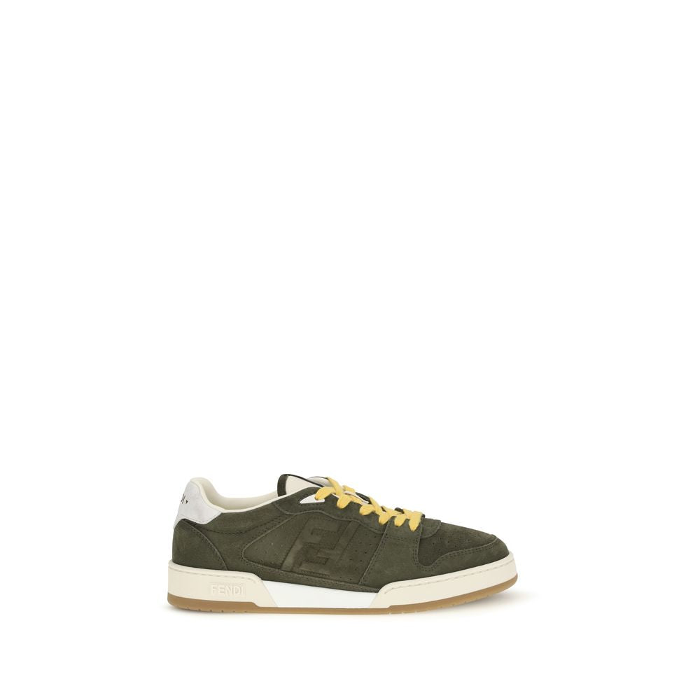 Fendi Bicolor Calf Leather Low Top Sneakers