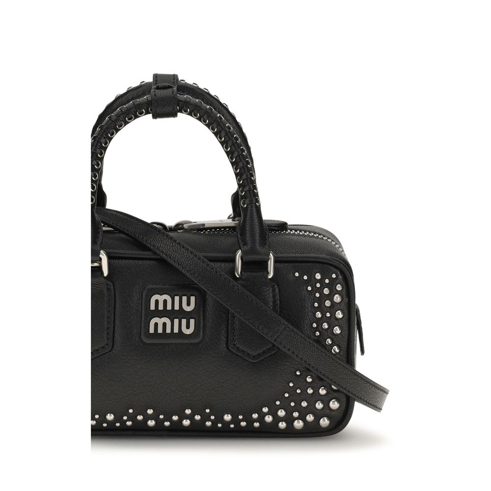Miu Miu Black Calf Leather Handbag