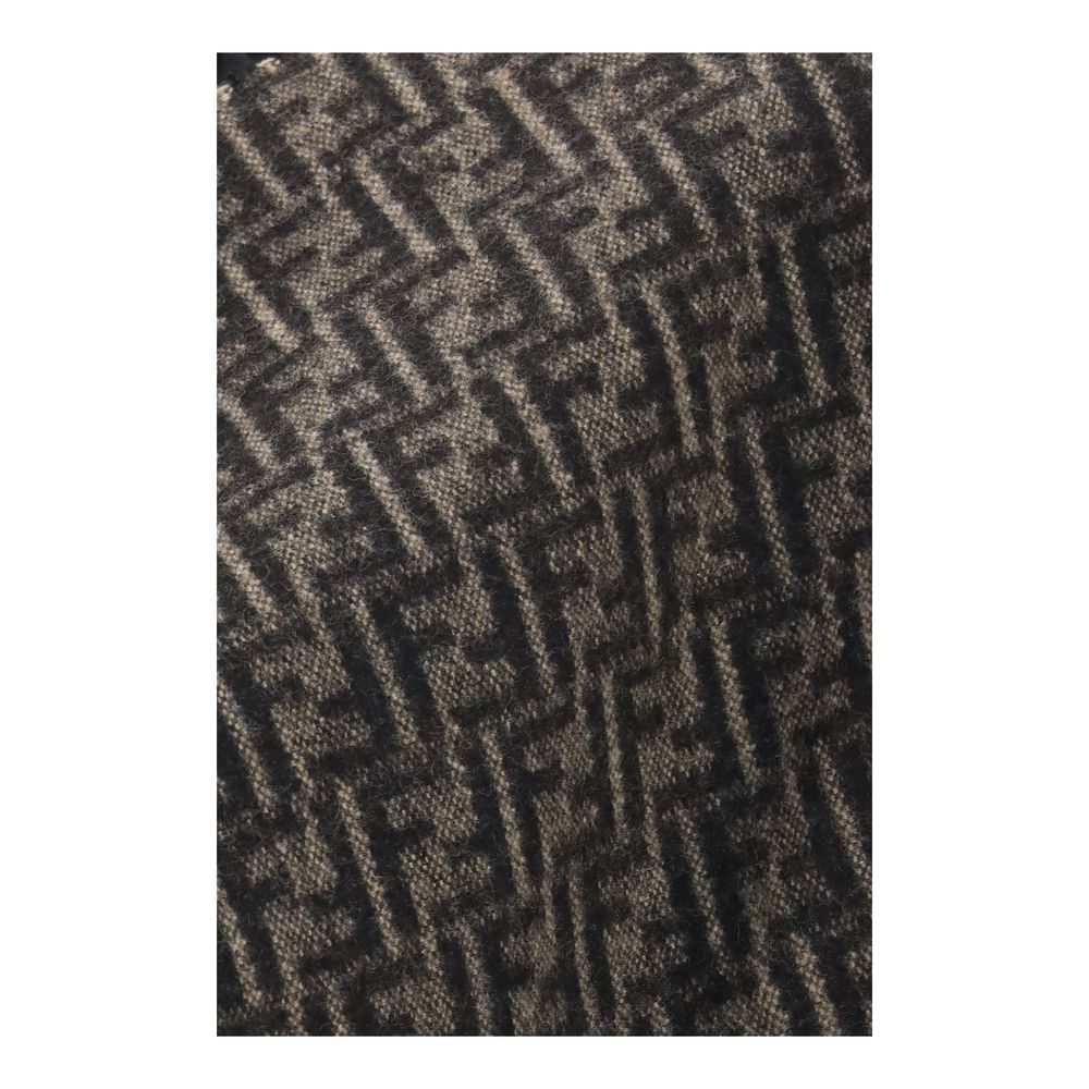 Fendi Black Wool Scarf