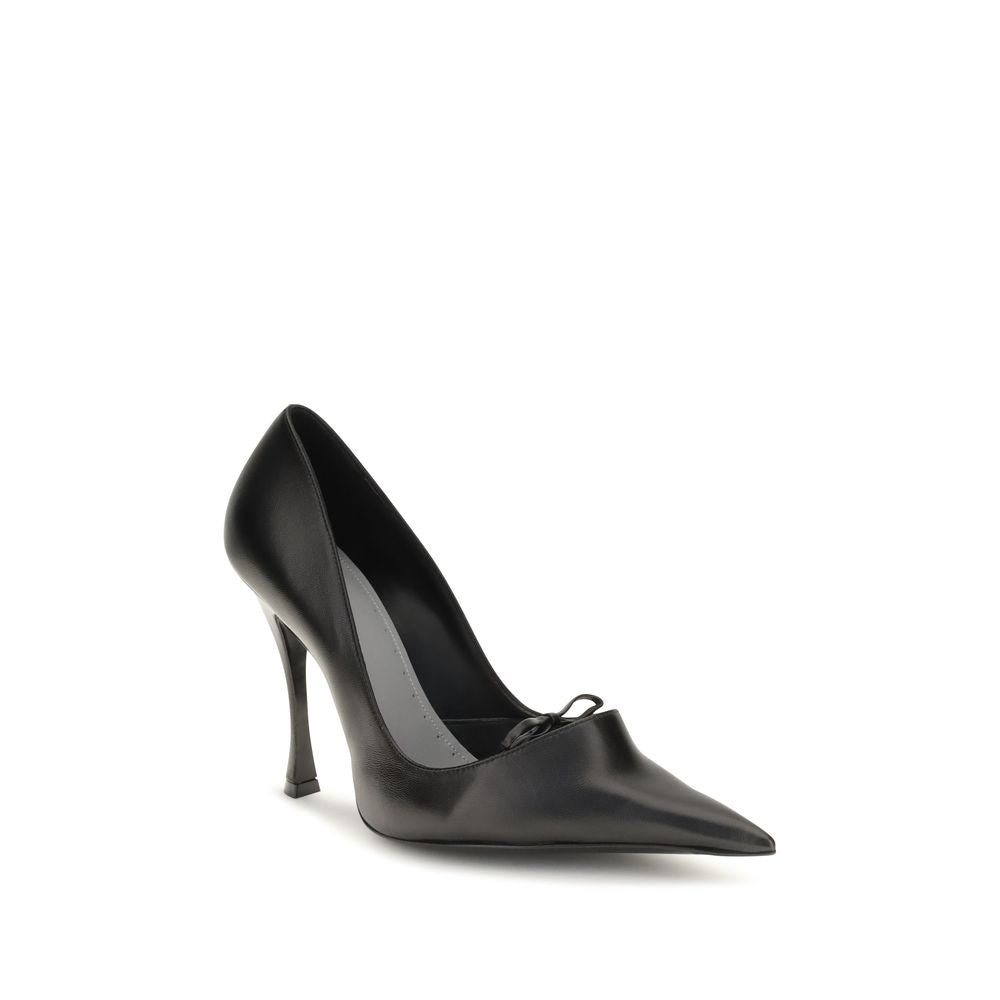 Balenciaga Black Lamb High Heel Pumps