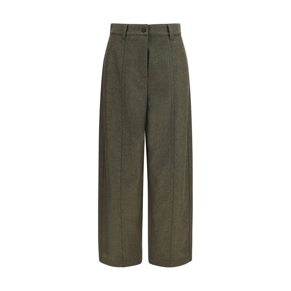 Moncler Grenoble Bicolor Wool Casual Pants