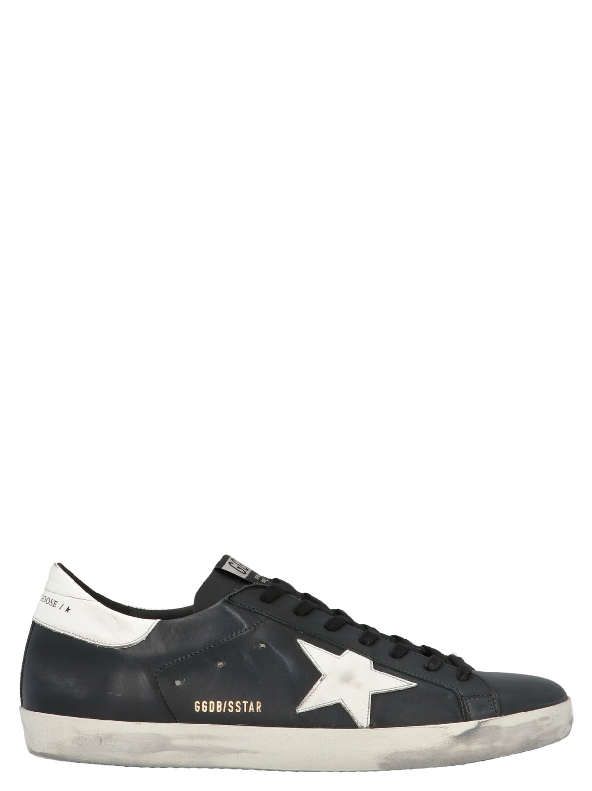 Golden Goose Black Cowhide Low Top Sneakers