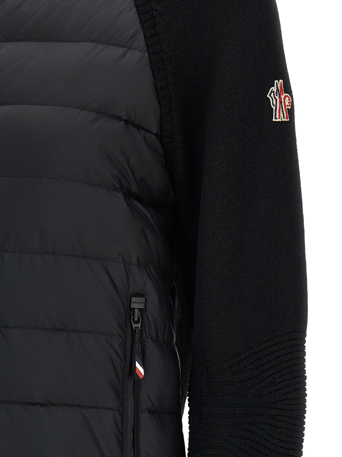 Moncler Grenoble Black Polyamide Cardigan