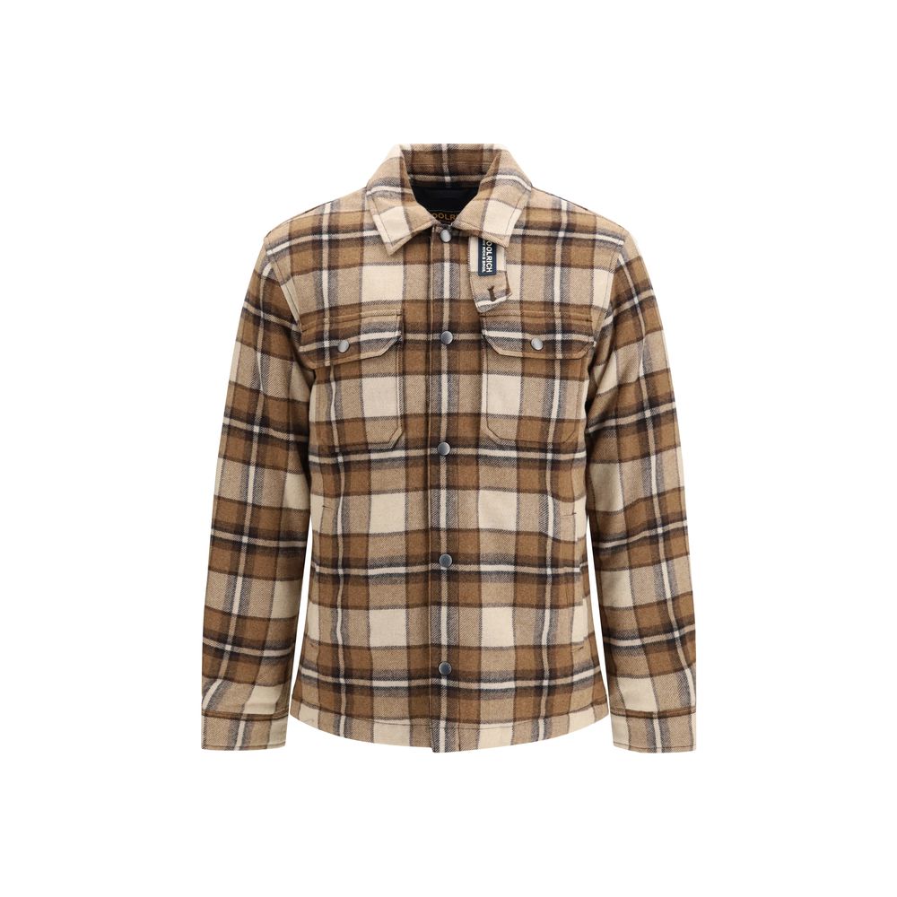 Woolrich Brown Wool Full-Length Jacket