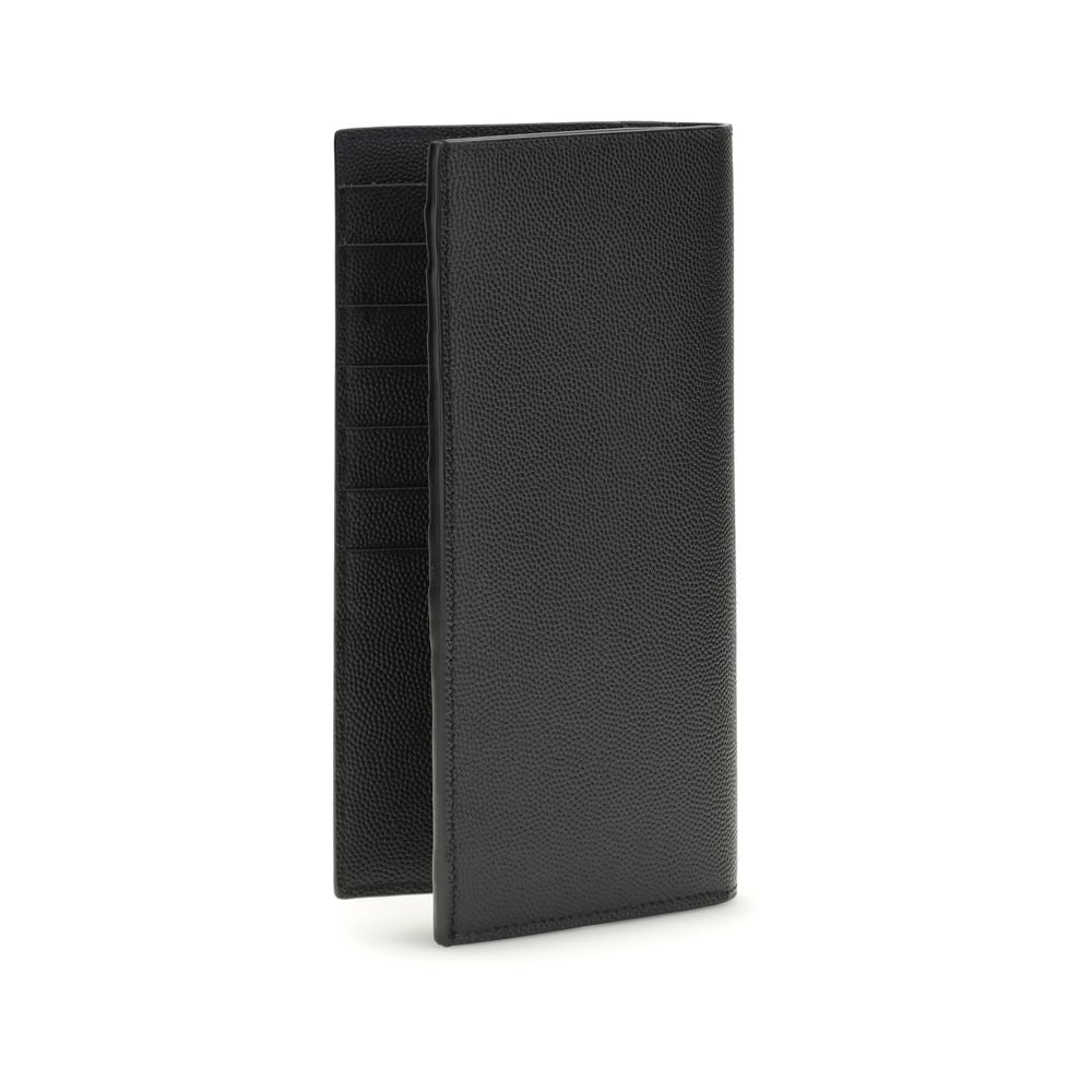 Saint Laurent Black Calf Leather Wallet