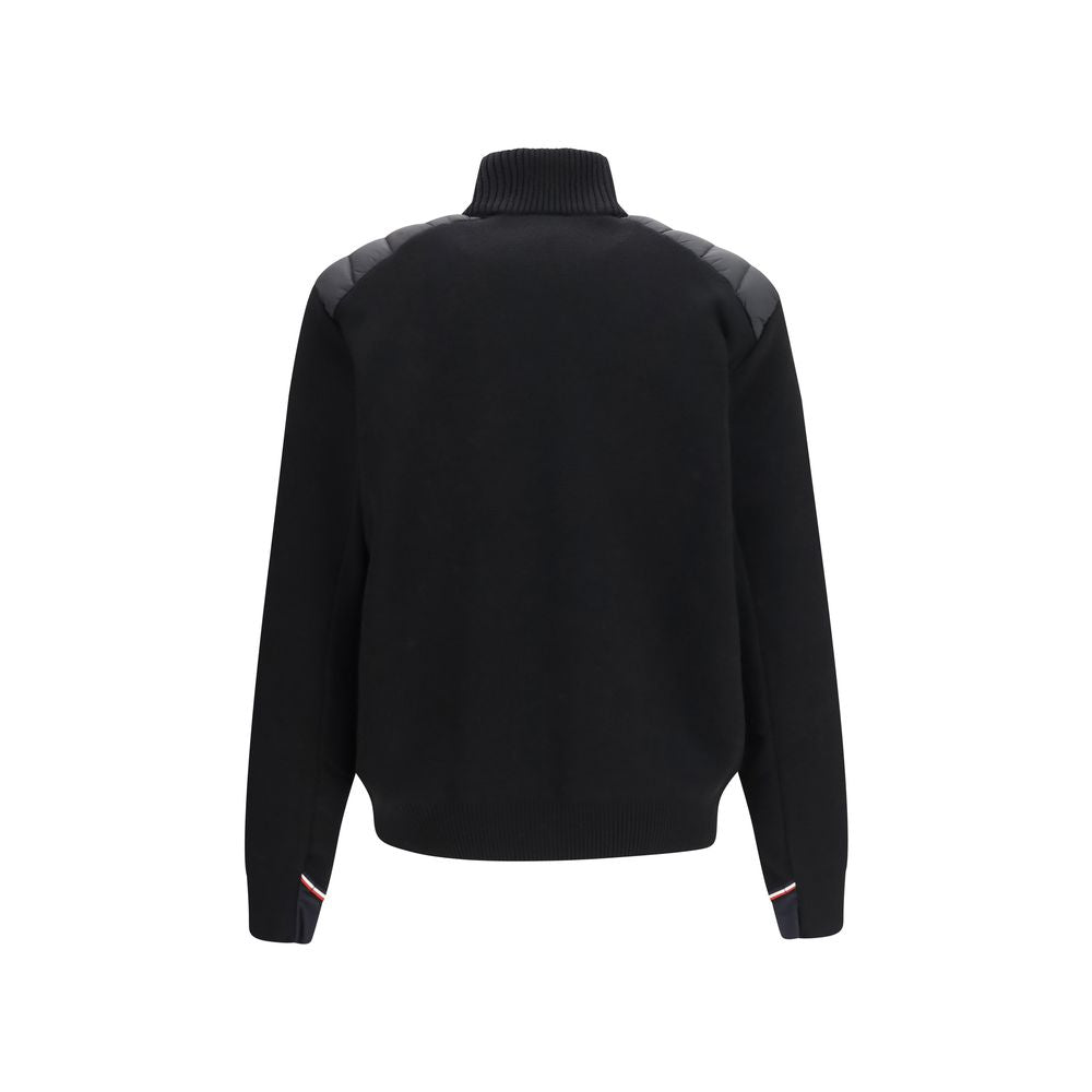Moncler Grenoble Black Wool Cardigan