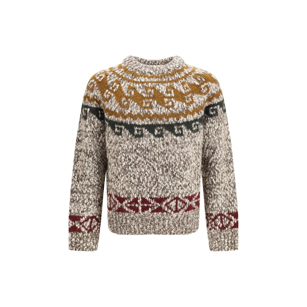 Moncler Grenoble Beige Wool Sweatshirt