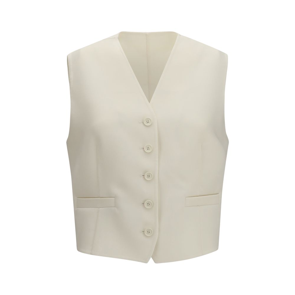 Fendi Beige Wool Waistcoat
