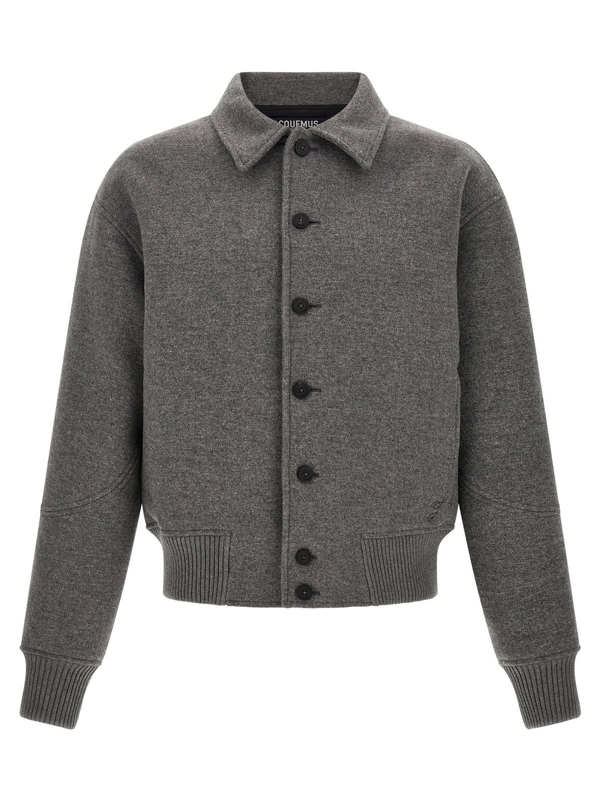 Jacquemus Gray Virgin Wool Bomber