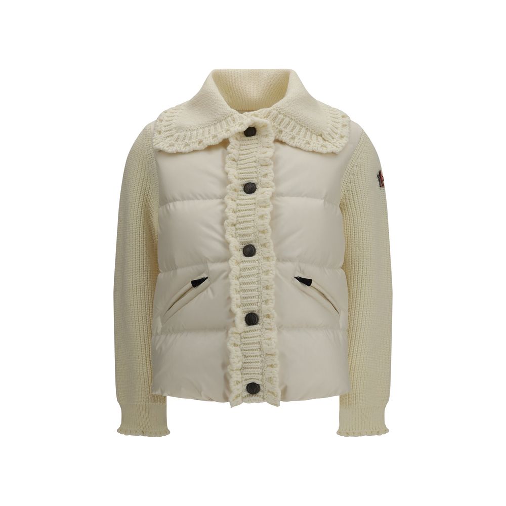 Moncler Grenoble Beige Wool Cardigan