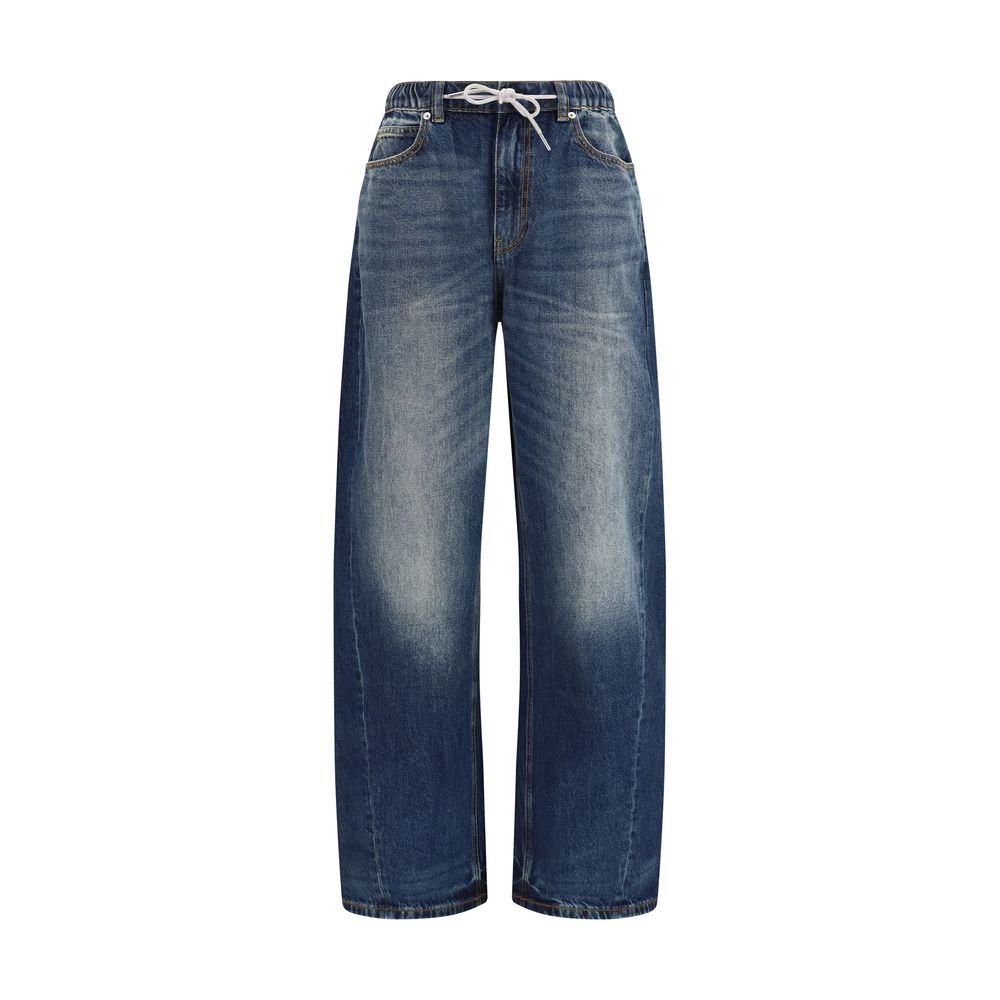 Alexander Wang Blue Cotton Relaxed Fit Jeans