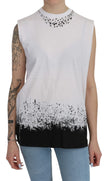 White Sleeveless T-shirt Tank Cotton TopDSQUARED2 Gorgeous brand new with tags, 100% Authentic DSQUARED2 Tops. Color: White and black Model: Sleeveless Crew Neck Tops Logo details Material: 100% CottonWhite Sleeveless T-shirt Tank Cotton Top${tagsDsquared