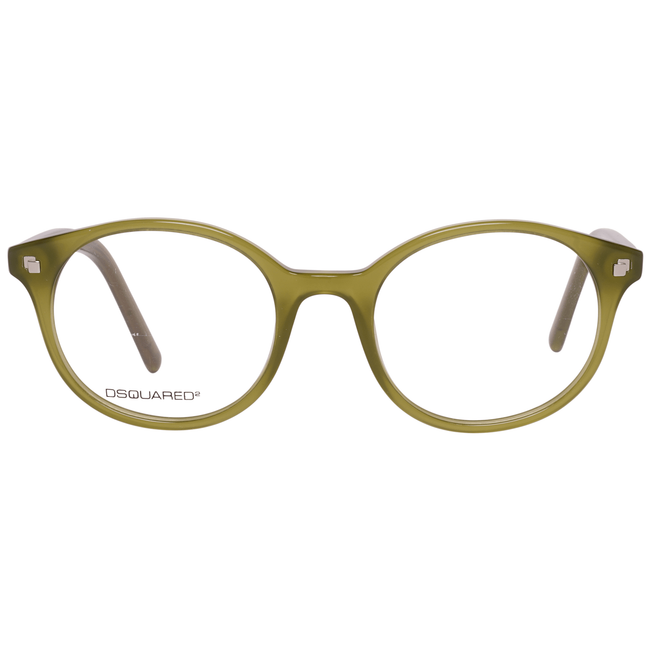 Chic Green Unisex EyewearStep up your style game with the iconic Dsquared² eyewear. These chic unisex frames, in an eye-catching green hue, are crafted from high-grade plastic for durability and comfort. With full-rim design, they blend contemporary aesth