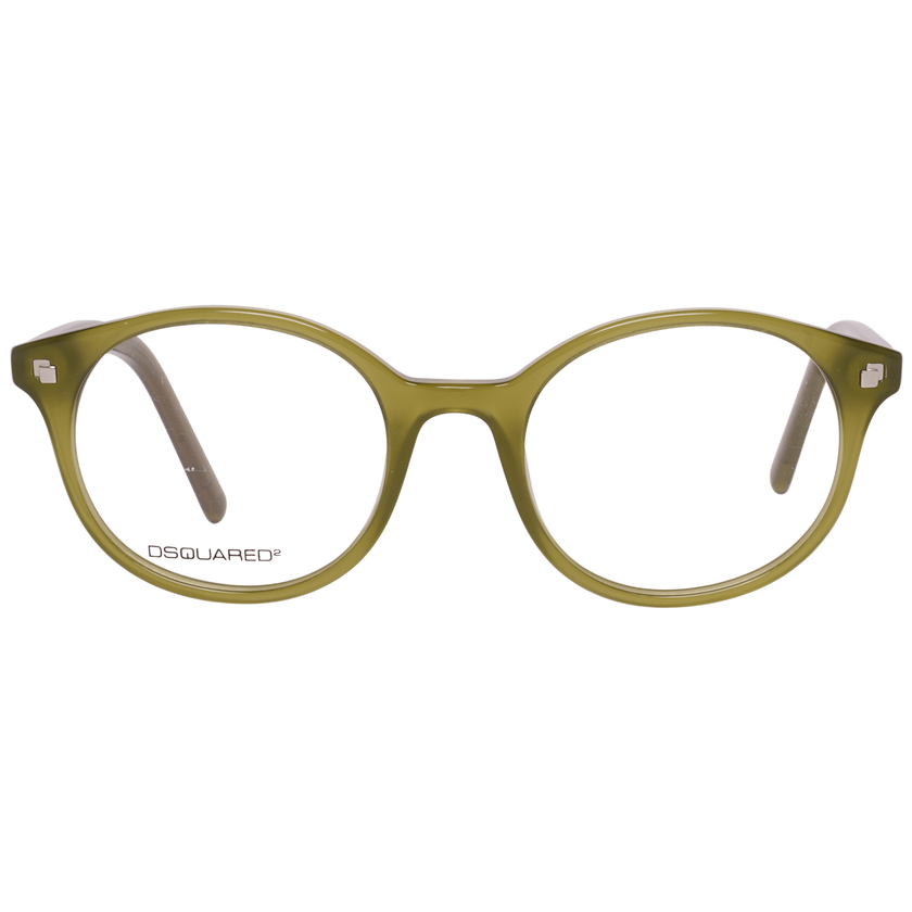 Chic Green Unisex EyewearStep up your style game with the iconic Dsquared² eyewear. These chic unisex frames, in an eye-catching green hue, are crafted from high-grade plastic for durability and comfort. With full-rim design, they blend contemporary aesth