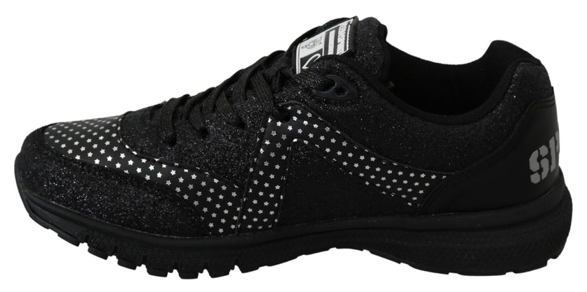 Black Running Jasmines Sneakers ShoesPLEIN SPORT Gorgeous brand new with tags, 100% Authentic PLEIN SPORT Shoes. Model: Jasmines Sneakers Color: Black Material: Leather Sole: Rubber Logo detailsBlack Running Jasmines Sneakers Shoes${tagsPhilipp PleinAulae