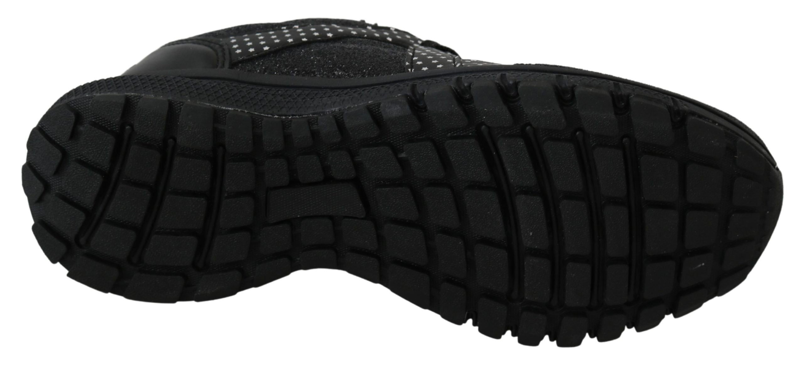 Schwarze Leder-Sneaker „Jasmines“ mit Logo-Detail