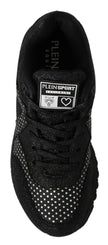 Black Running Jasmines Sneakers ShoesPLEIN SPORT Gorgeous brand new with tags, 100% Authentic PLEIN SPORT Shoes. Model: Jasmines Sneakers Color: Black Material: Leather Sole: Rubber Logo detailsBlack Running Jasmines Sneakers Shoes${tagsPhilipp PleinAulae