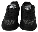 Black Running Jasmines Sneakers ShoesPLEIN SPORT Gorgeous brand new with tags, 100% Authentic PLEIN SPORT Shoes. Model: Jasmines Sneakers Color: Black Material: Leather Sole: Rubber Logo detailsBlack Running Jasmines Sneakers Shoes${tagsPhilipp PleinAulae