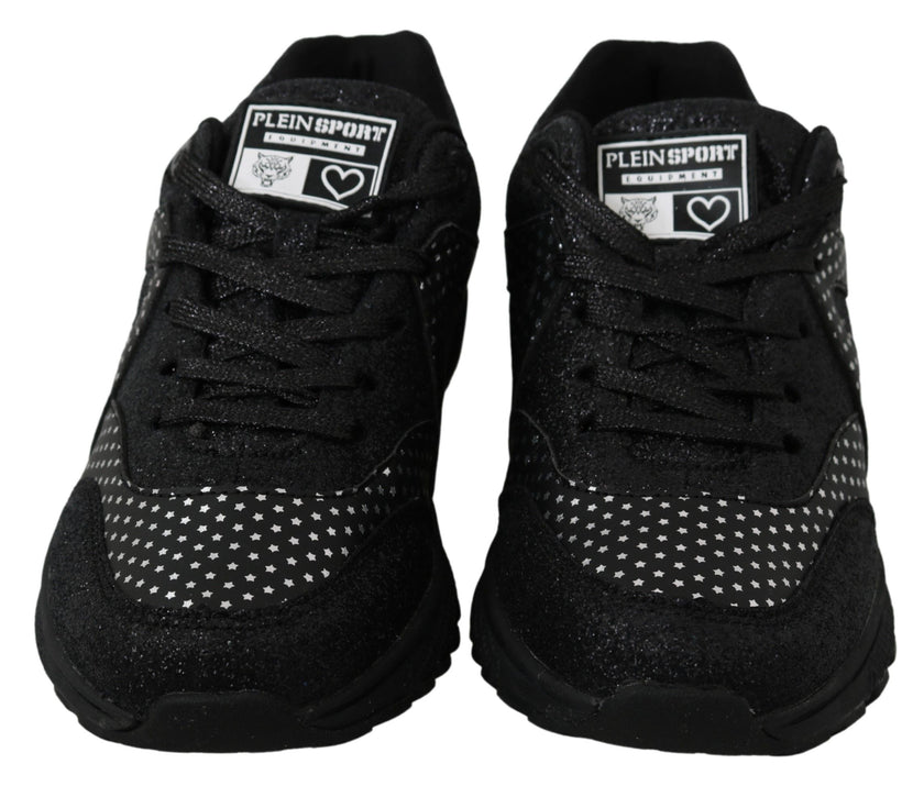 Black Running Jasmines Sneakers ShoesPLEIN SPORT Gorgeous brand new with tags, 100% Authentic PLEIN SPORT Shoes. Model: Jasmines Sneakers Color: Black Material: Leather Sole: Rubber Logo detailsBlack Running Jasmines Sneakers Shoes${tagsPhilipp PleinAulae
