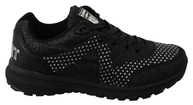Black Running Jasmines Sneakers ShoesPLEIN SPORT Gorgeous brand new with tags, 100% Authentic PLEIN SPORT Shoes. Model: Jasmines Sneakers Color: Black Material: Leather Sole: Rubber Logo detailsBlack Running Jasmines Sneakers Shoes${tagsPhilipp PleinAulae