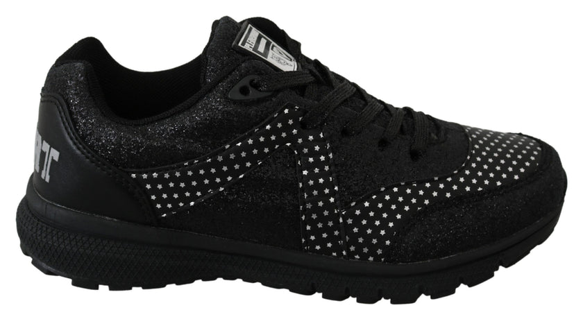 Black Running Jasmines Sneakers ShoesPLEIN SPORT Gorgeous brand new with tags, 100% Authentic PLEIN SPORT Shoes. Model: Jasmines Sneakers Color: Black Material: Leather Sole: Rubber Logo detailsBlack Running Jasmines Sneakers Shoes${tagsPhilipp PleinAulae