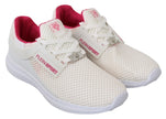White Pink Polyester Becky Sneakers ShoesPLEIN SPORT Gorgeous brand new with tags, 100% Authentic PLEIN SPORT Shoes. Model: Becky Sneakers Color: White, Pink Material: Polyester Sole: Rubber Logo detailsWhite Pink Polyester Becky Sneakers Shoes${tagsPhili