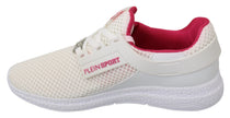 White Pink Polyester Becky Sneakers ShoesPLEIN SPORT Gorgeous brand new with tags, 100% Authentic PLEIN SPORT Shoes. Model: Becky Sneakers Color: White, Pink Material: Polyester Sole: Rubber Logo detailsWhite Pink Polyester Becky Sneakers Shoes${tagsPhili