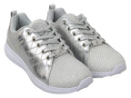 Gisella Silver Polyester Sneakers ShoesPLEIN SPORT Gorgeous brand new with tags, 100% Authentic PLEIN SPORT Shoes. Model: Gisella Sneakers Color: Silver Material: Polyester Sole: Rubber Logo detailsGisella Silver Polyester Sneakers Shoes${tagsPhilipp Plei