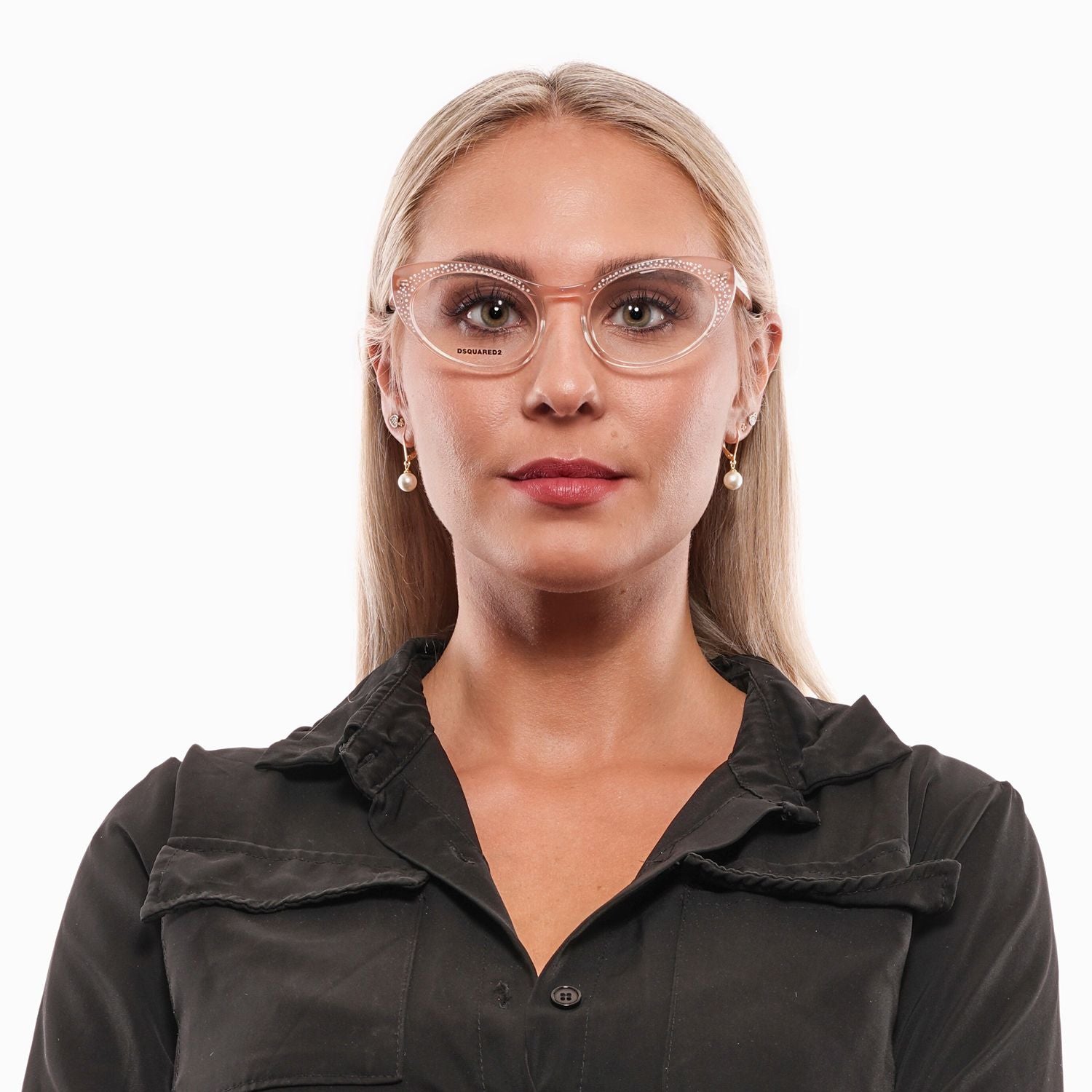 Rose Synthetic Women’s Full-Rim Eyewear with Spring Hinge