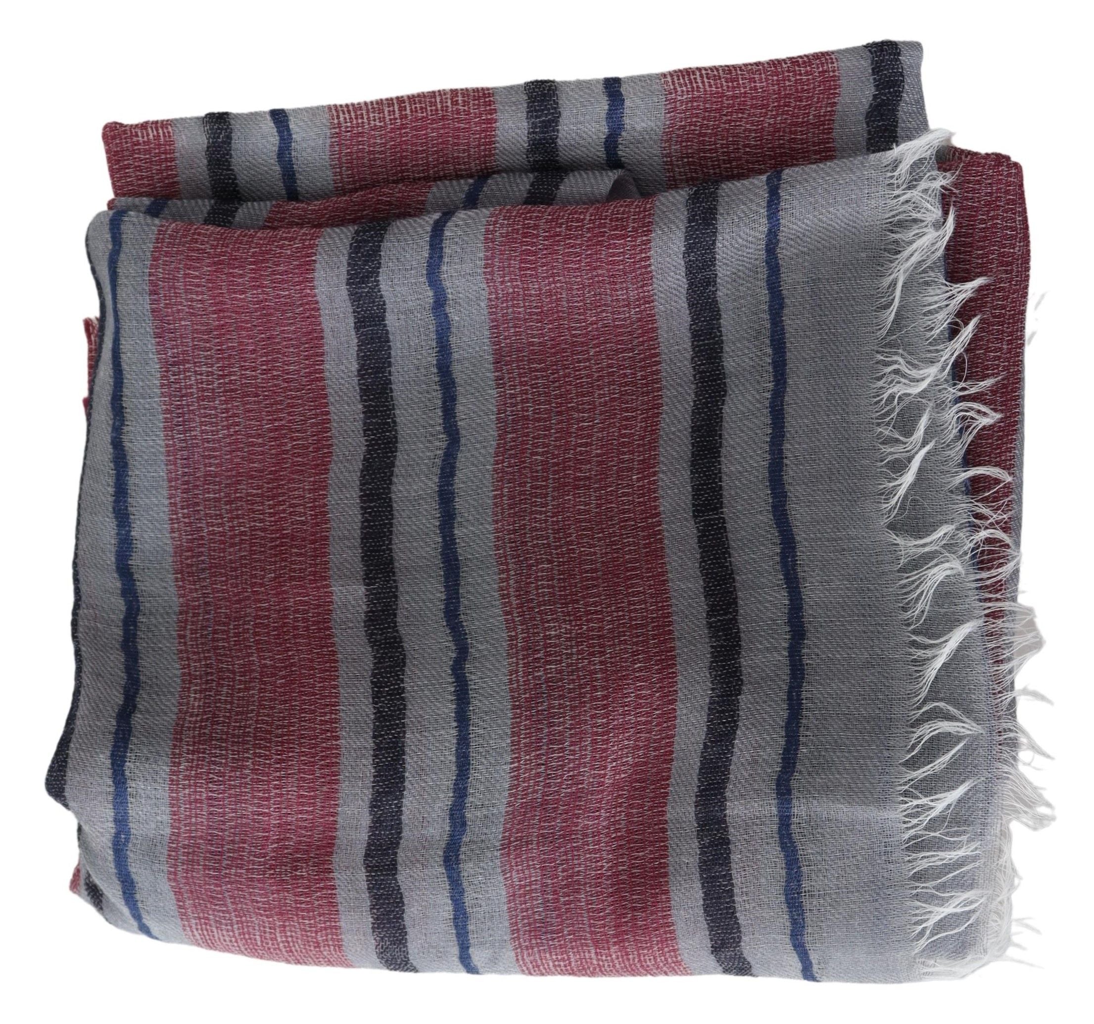 Multicolor Striped Wool Blend Unisex Neck Wrap ScarfMISSONI Gorgeous brand new with tags, 100% Authentic Missoni wool scarf with stripes pattern design and brand logo embroidery. Material: 95% Wool 5% Silk Color: Multicolor Gender: Unisex Fringes Logo det