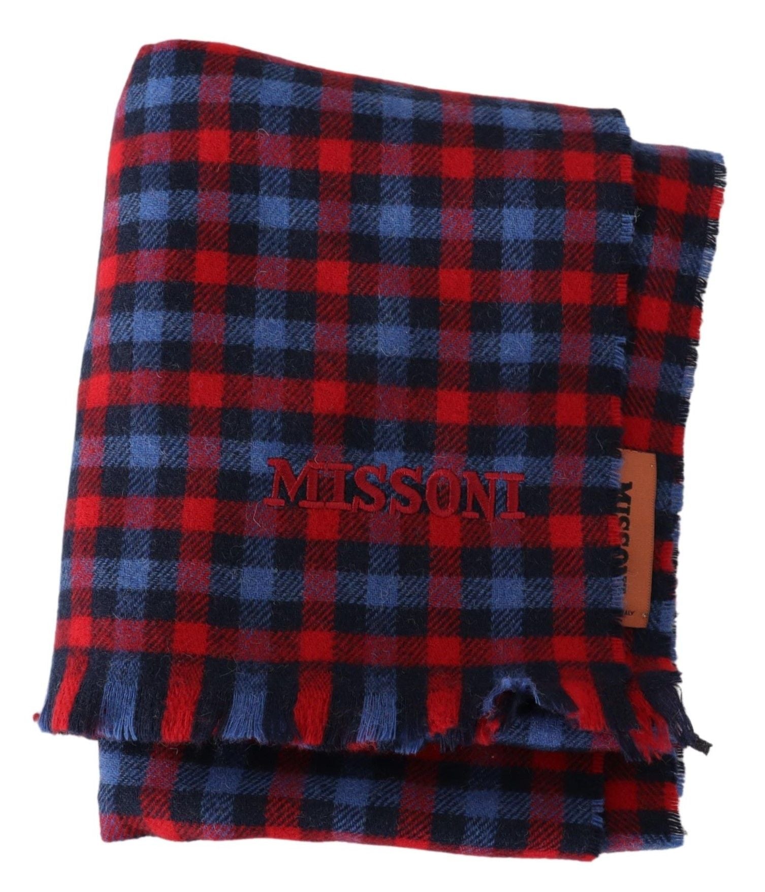 Multicolor Check Wool Unisex Neck Wrap ShawlMISSONI Gorgeous brand new with tags, 100% Authentic Missoni wool scarf with check pattern design and brand logo embroidery. Material: 100% Wool Color: Multicolor Gender: Unisex Fringes Logo details Made in Ital