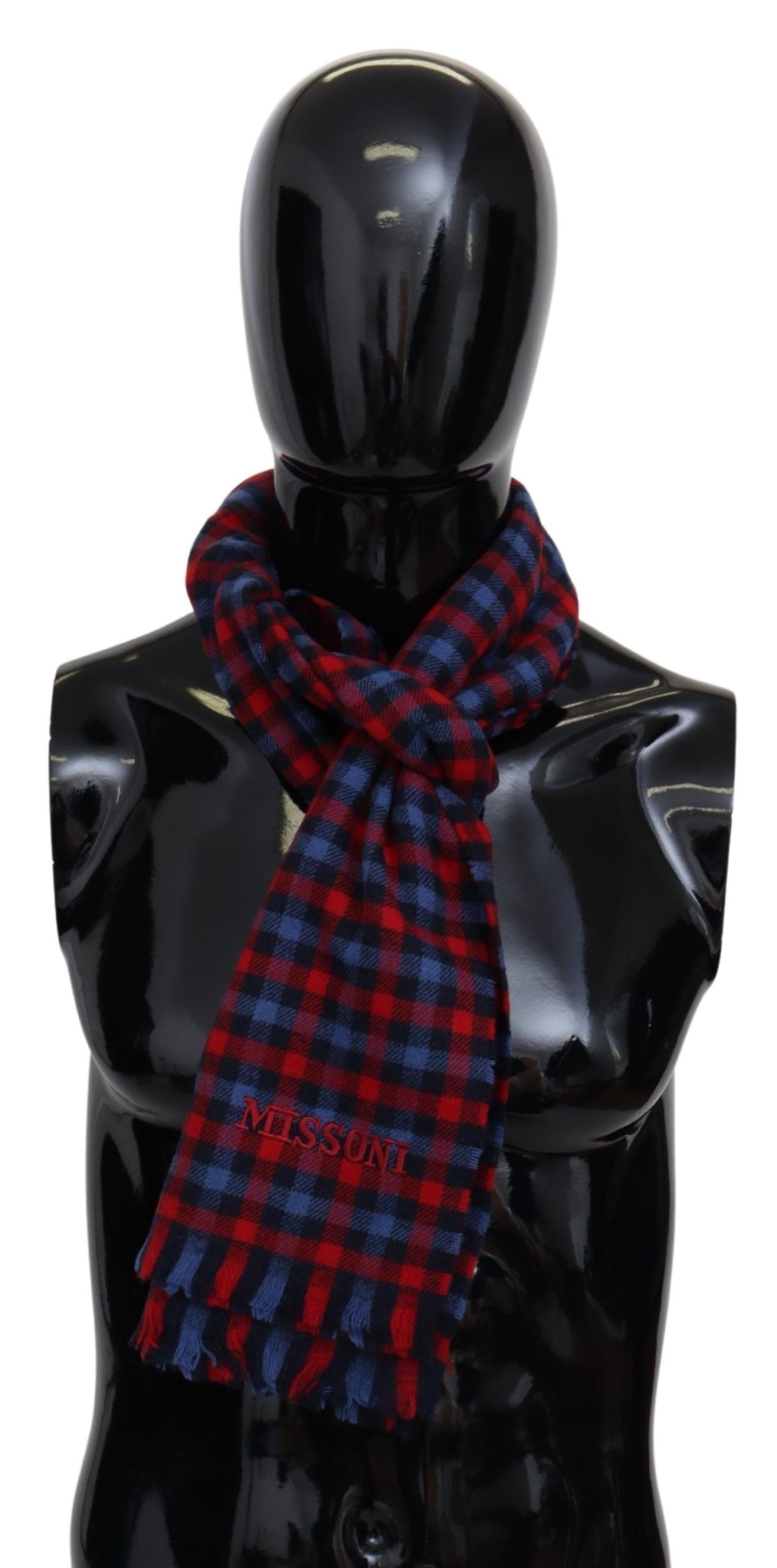 Multicolor Check Wool Unisex Neck Wrap ShawlMISSONI Gorgeous brand new with tags, 100% Authentic Missoni wool scarf with check pattern design and brand logo embroidery. Material: 100% Wool Color: Multicolor Gender: Unisex Fringes Logo details Made in Ital