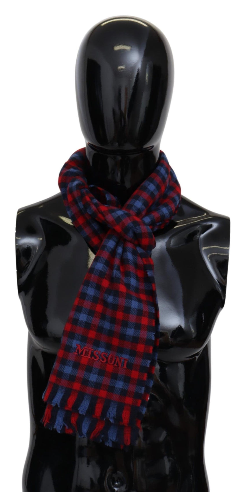 Multicolor Check Wool Unisex Neck Wrap ShawlMISSONI Gorgeous brand new with tags, 100% Authentic Missoni wool scarf with check pattern design and brand logo embroidery. Material: 100% Wool Color: Multicolor Gender: Unisex Fringes Logo details Made in Ital