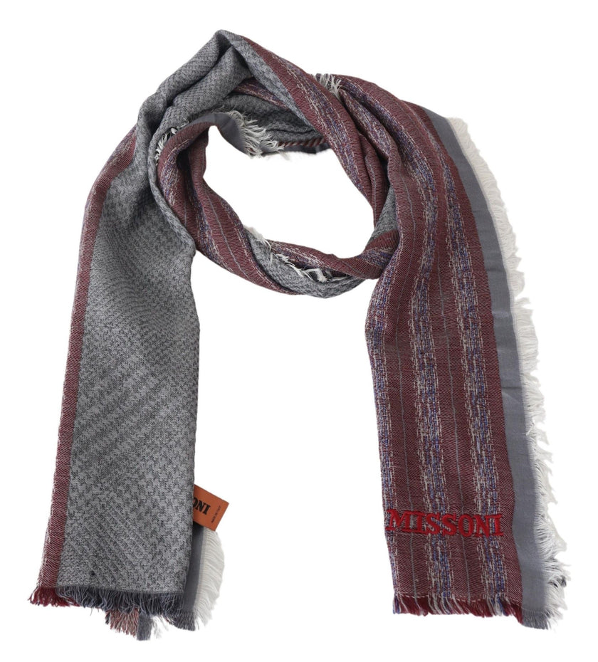 Multicolor Wool Striped Unisex Neck Wrap Shawl ScarfMISSONI Gorgeous brand new with tags, 100% Authentic Missoni wool scarf with stripes pattern design and brand logo embroidery. Material: 100% Wool Color: Multicolor Gender: Unisex Logo details Made in It