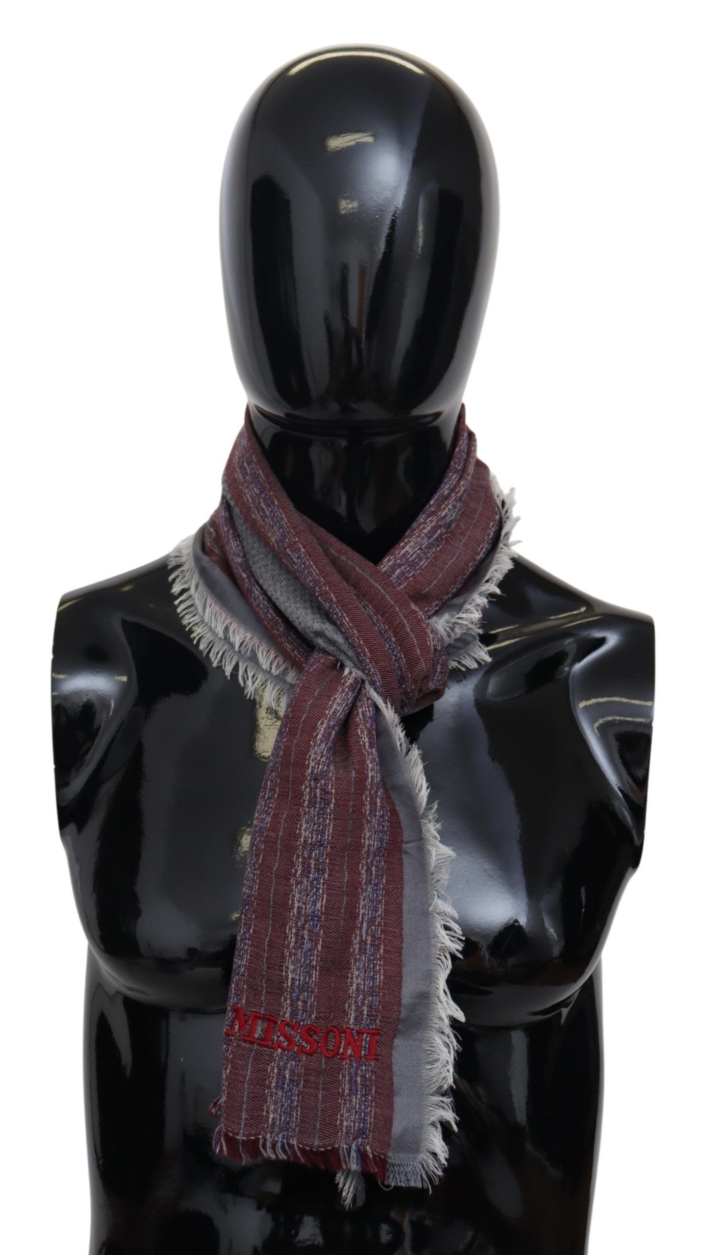 Multicolor Wool Striped Unisex Neck Wrap Shawl ScarfMISSONI Gorgeous brand new with tags, 100% Authentic Missoni wool scarf with stripes pattern design and brand logo embroidery. Material: 100% Wool Color: Multicolor Gender: Unisex Logo details Made in It