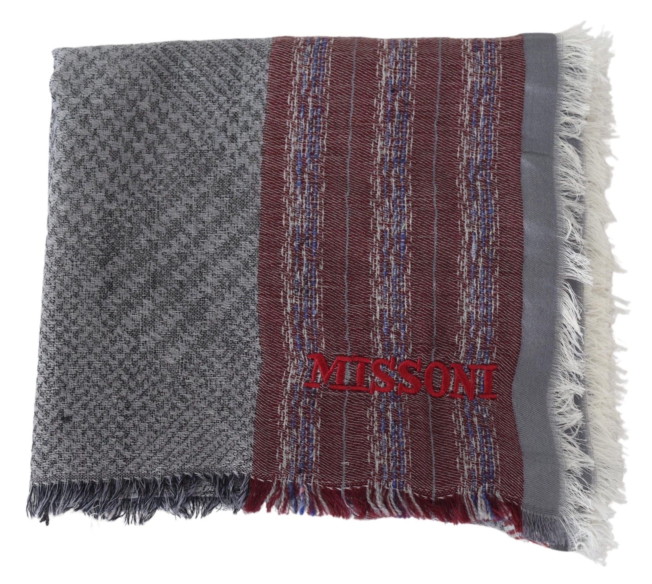 Multicolor Wool Striped Unisex Neck Wrap Shawl ScarfMISSONI Gorgeous brand new with tags, 100% Authentic Missoni wool scarf with stripes pattern design and brand logo embroidery. Material: 100% Wool Color: Multicolor Gender: Unisex Logo details Made in It